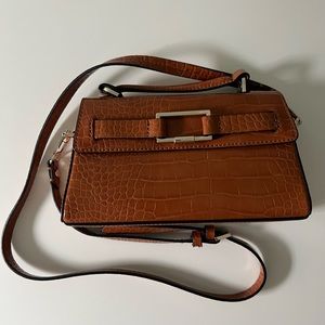 MINI CROC FLAP CROSSBODY BAG